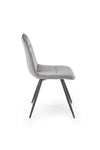 Sedia da pranzo in velluto K521 Grigio (3)
