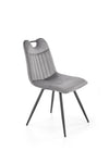 Sedia da pranzo in velluto K521 Grigio (4)