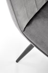 Sedia da pranzo in velluto K521 Grigio (6)