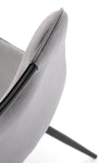 Sedia da pranzo in velluto K521 Grigio (7)
