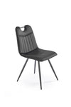 Sedia da pranzo in velluto K521 Nero (4)
