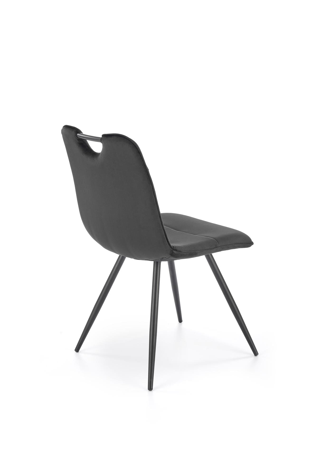 Sedia da pranzo in velluto K521 Nero (5)