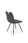 Sedia da pranzo in velluto K521 Nero (5)