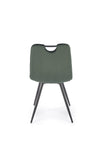 Sedia da pranzo in velluto K521 Verde (1)
