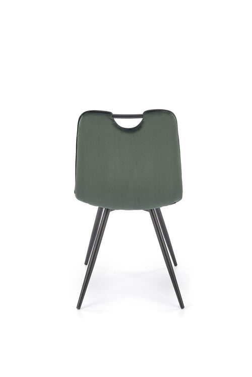Sedia da pranzo in velluto K521 Verde (1)