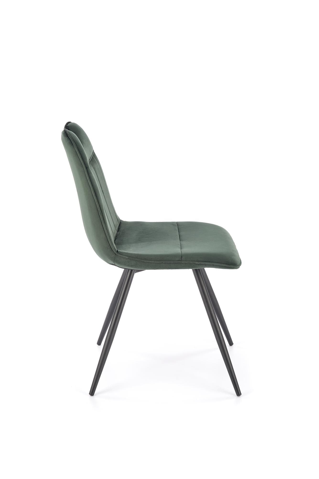 Sedia da pranzo in velluto K521 Verde (3)