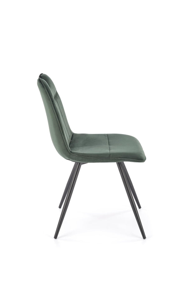 Sedia da pranzo in velluto K521 Verde (3)