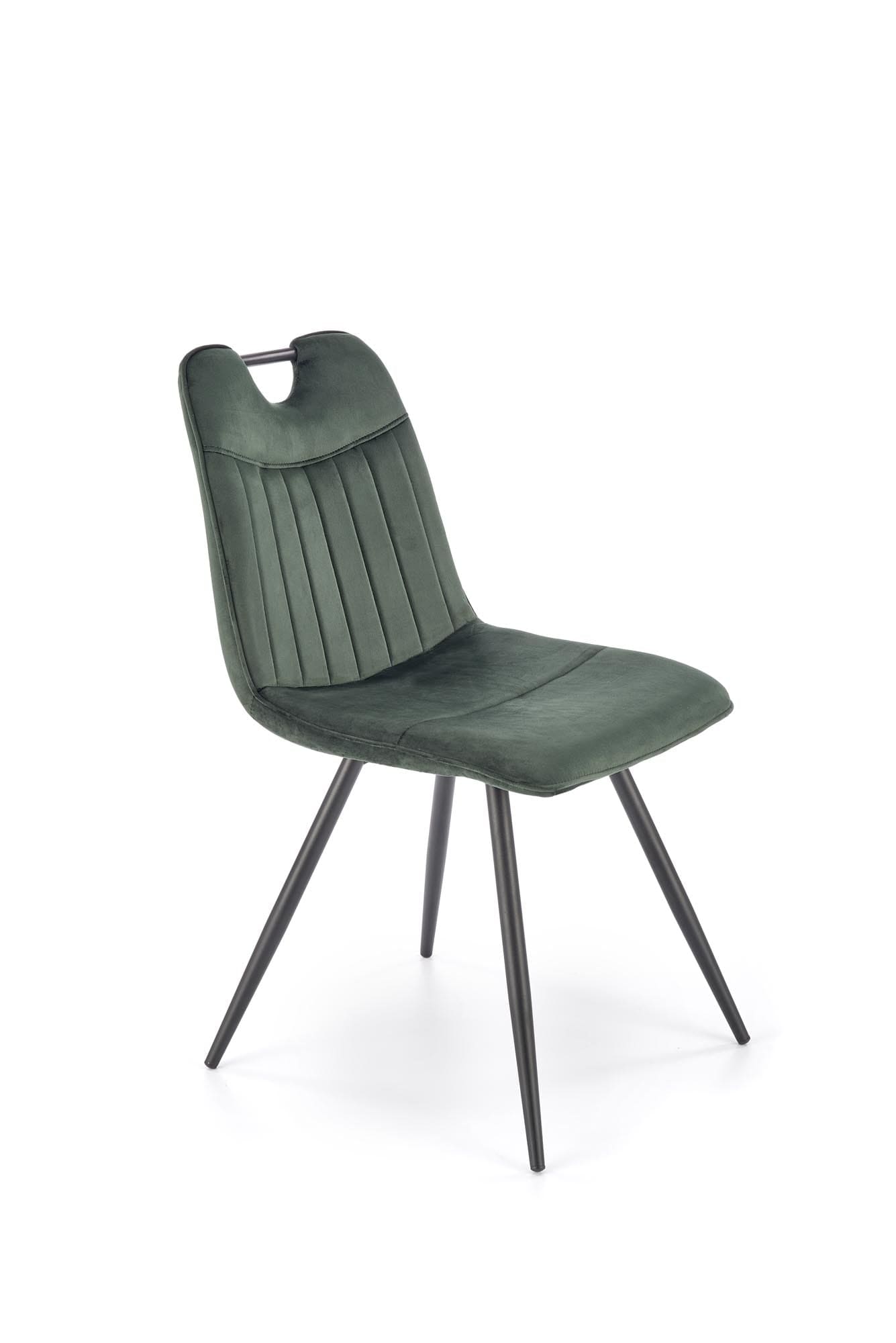 Sedia da pranzo in velluto K521 Verde (4)