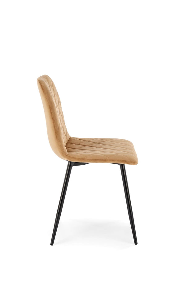 Sedia da pranzo in velluto K525 Beige (2)
