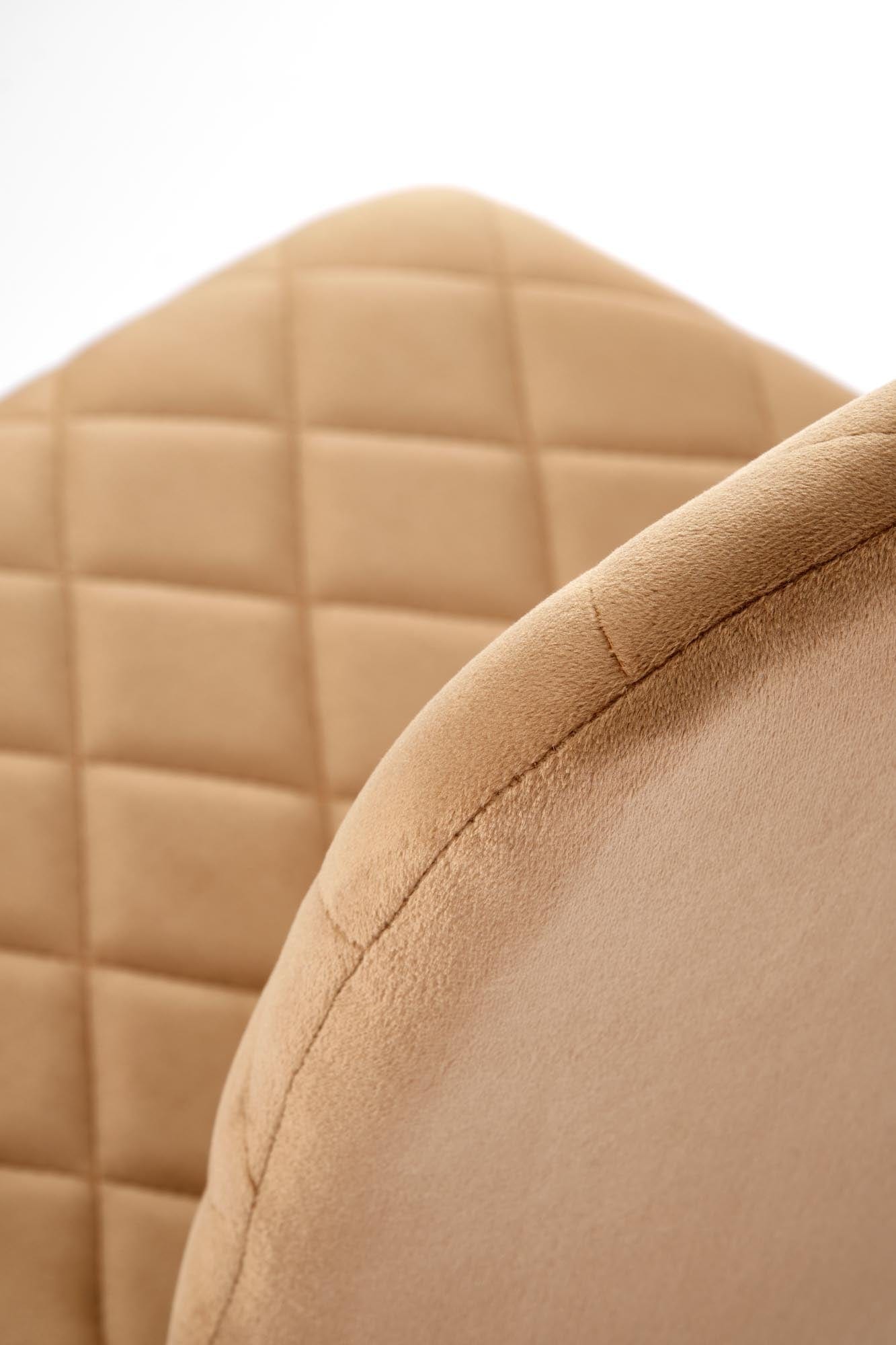 Sedia da pranzo in velluto K525 Beige (4)