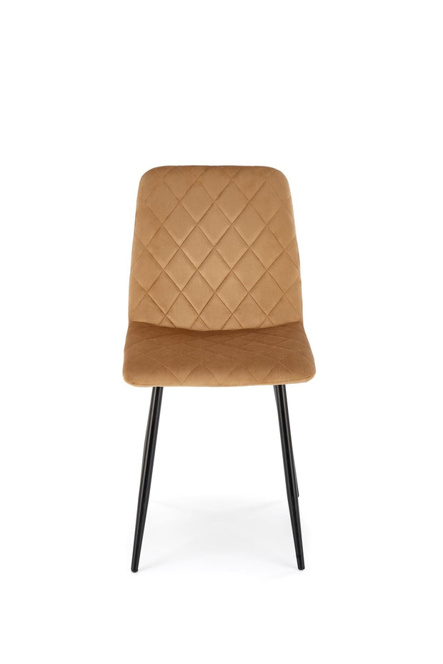 Sedia da pranzo in velluto K525 Beige (7)
