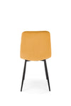 Sedia da pranzo in velluto K525 Giallo (1)