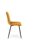 Sedia da pranzo in velluto K525 Giallo (2)