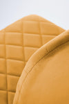 Sedia da pranzo in velluto K525 Giallo (4)