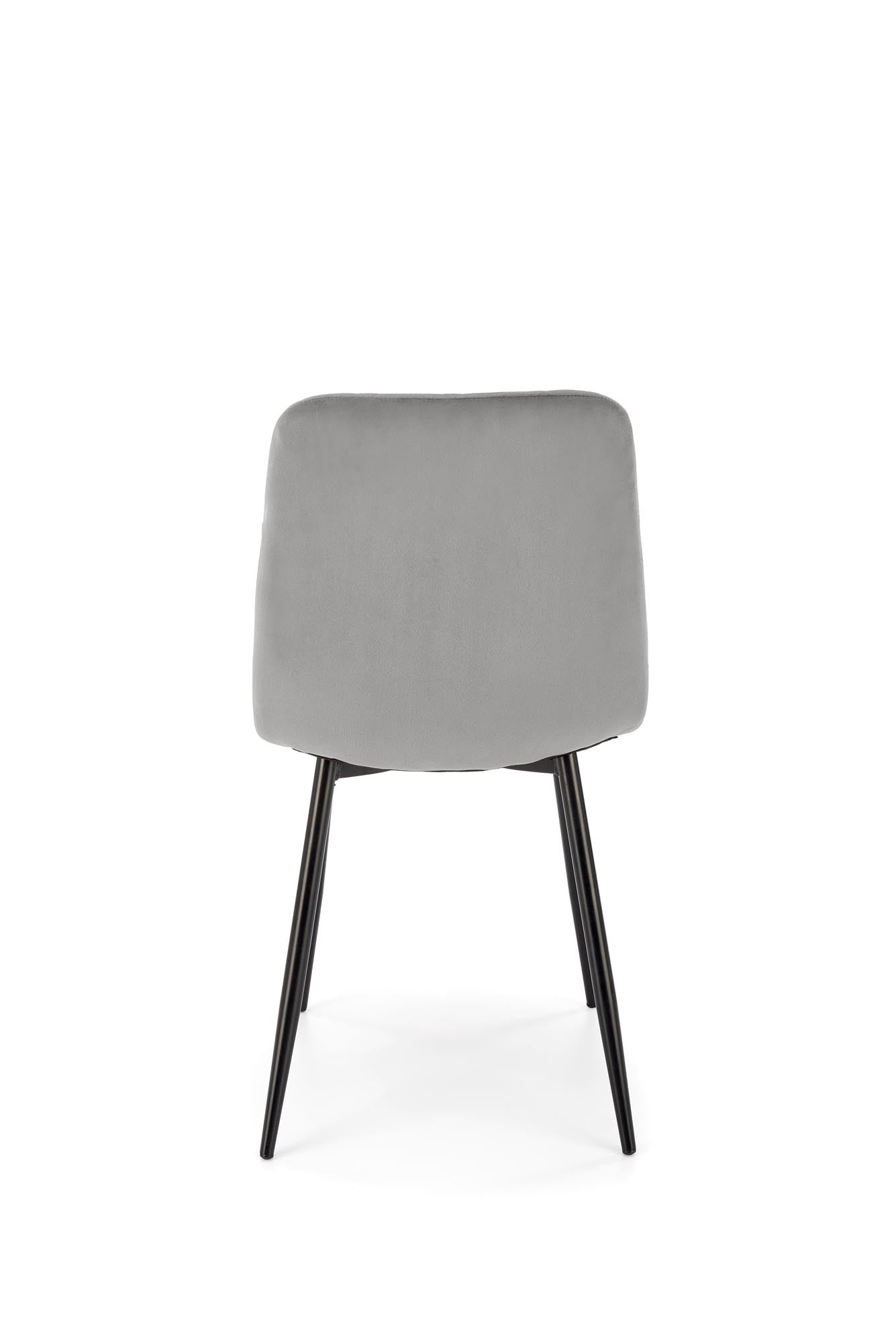 Sedia da pranzo in velluto K525 Grigio (1)