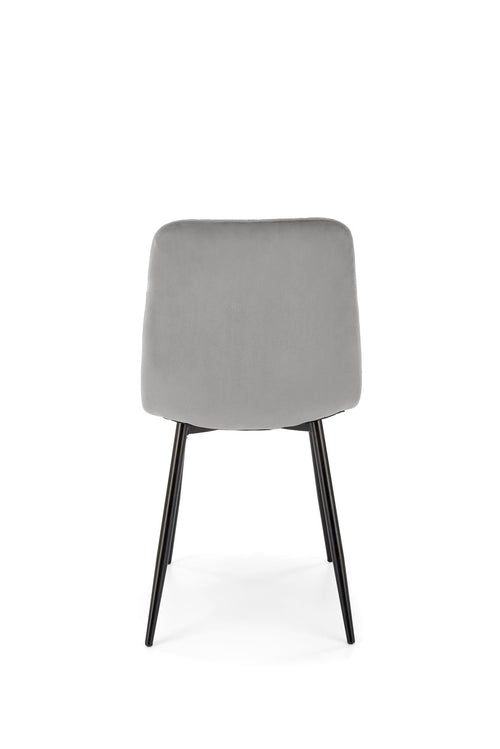 Sedia da pranzo in velluto K525 Grigio (1)