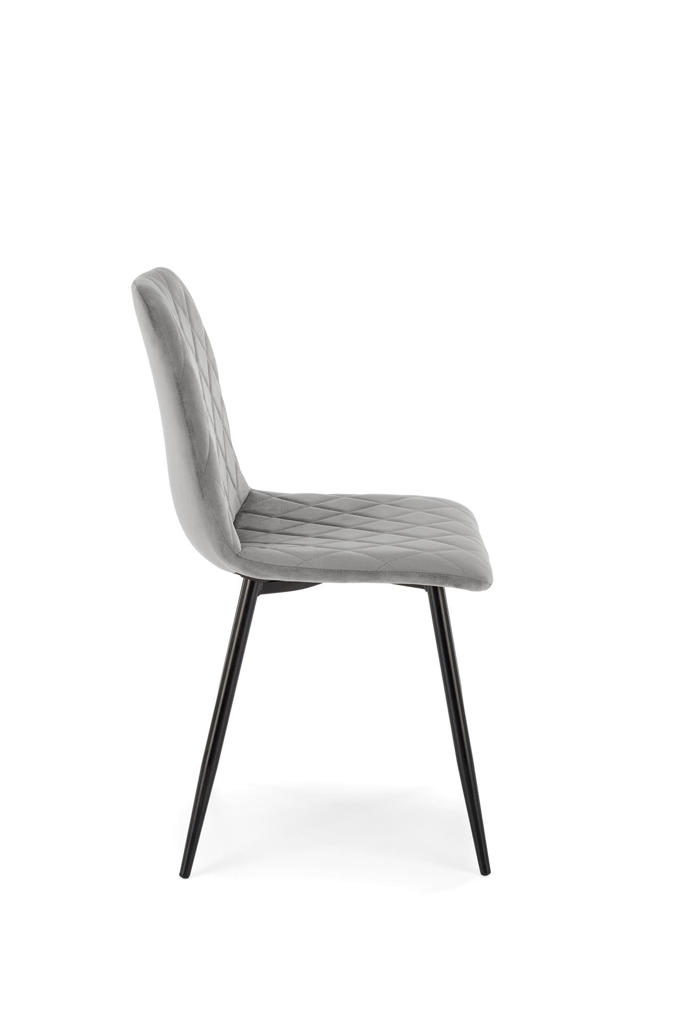 Sedia da pranzo in velluto K525 Grigio (2)