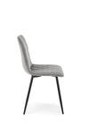 Sedia da pranzo in velluto K525 Grigio (2)