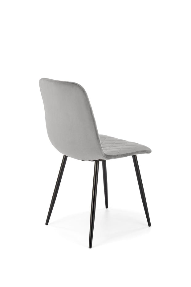 Sedia da pranzo in velluto K525 Grigio (3)