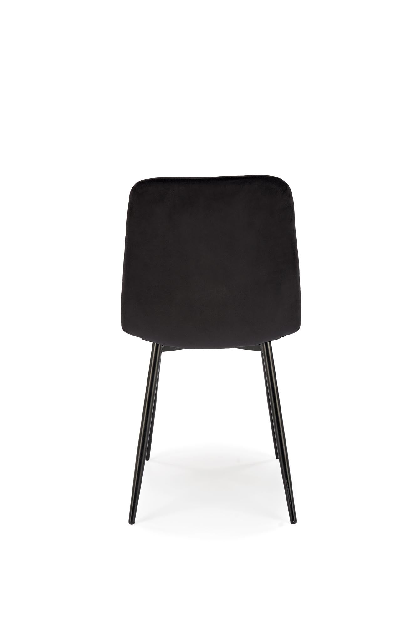 Sedia da pranzo in velluto K525 Nero (1)