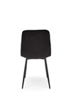 Sedia da pranzo in velluto K525 Nero (1)