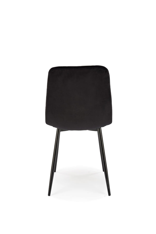 Sedia da pranzo in velluto K525 Nero (1)