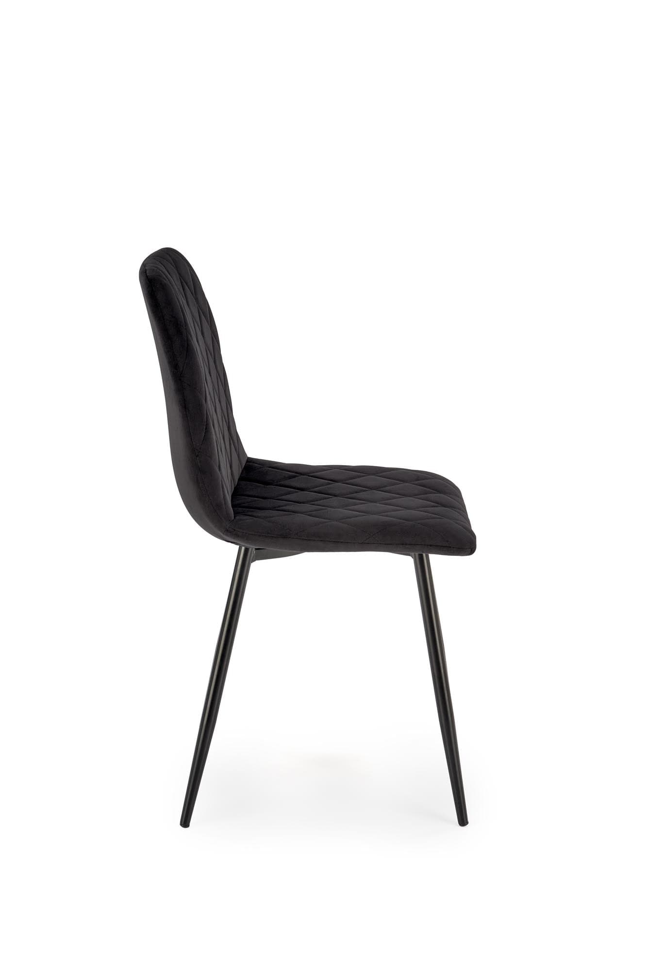 Sedia da pranzo in velluto K525 Nero (2)