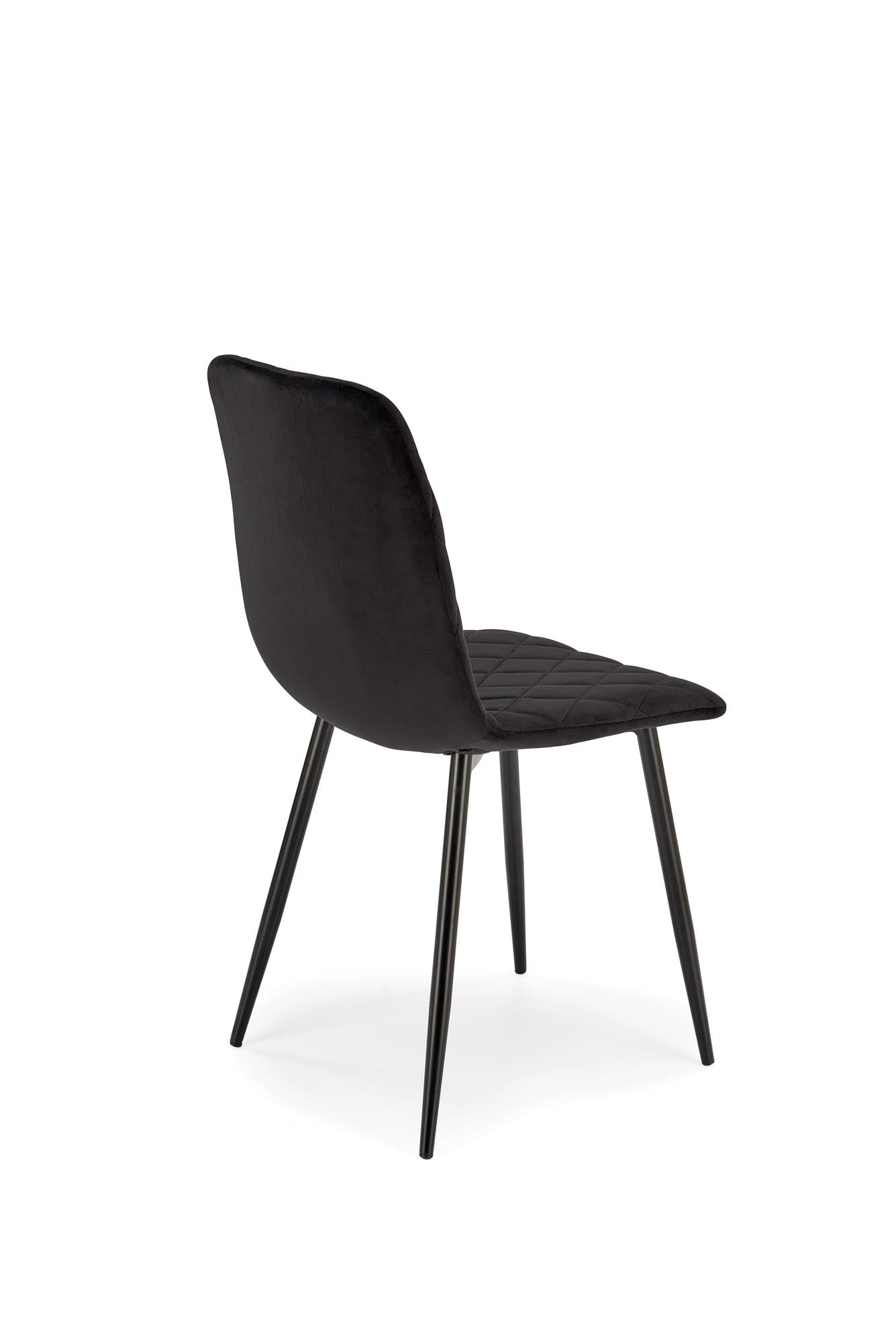 Sedia da pranzo in velluto K525 Nero (3)