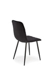 Sedia da pranzo in velluto K525 Nero (3)