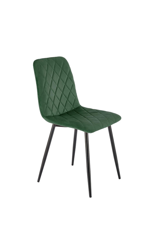 Sedia da pranzo in velluto K525 Verde