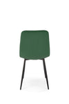 Sedia da pranzo in velluto K525 Verde (1)