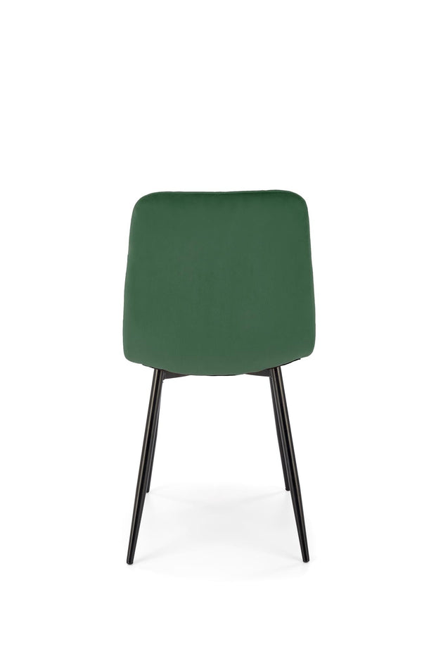 Sedia da pranzo in velluto K525 Verde (1)