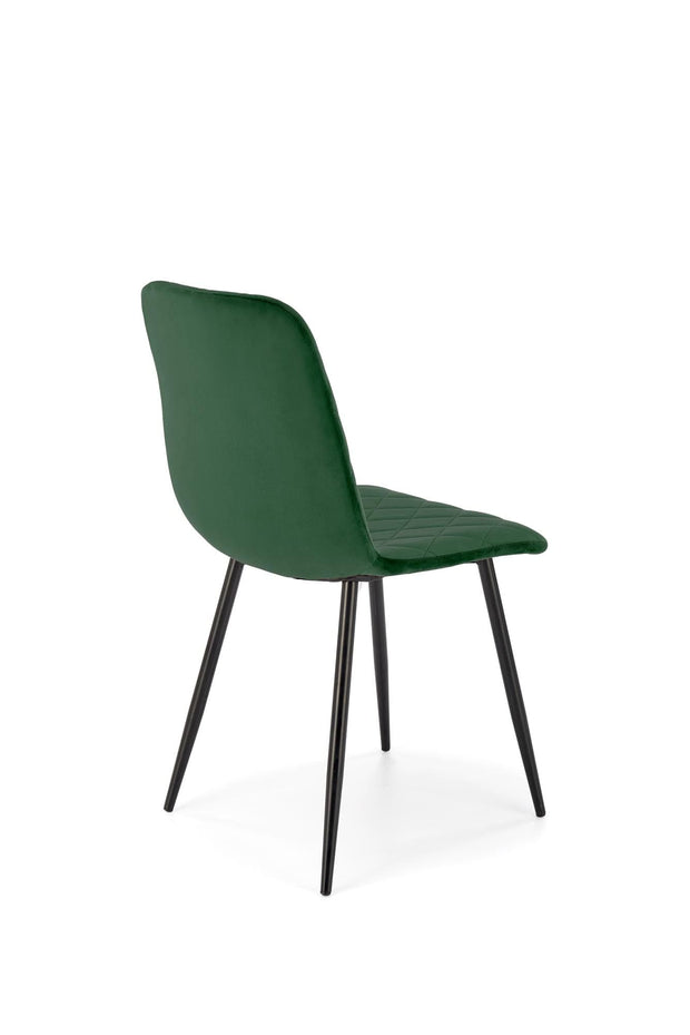 Sedia da pranzo in velluto K525 Verde (3)