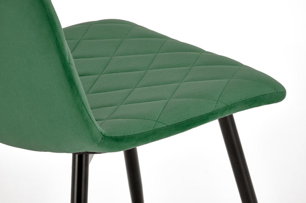 Sedia da pranzo in velluto K525 Verde (6)