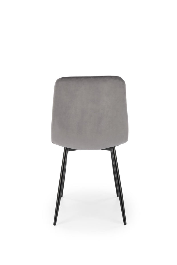 Sedia da pranzo in velluto K526 Grigio (1)