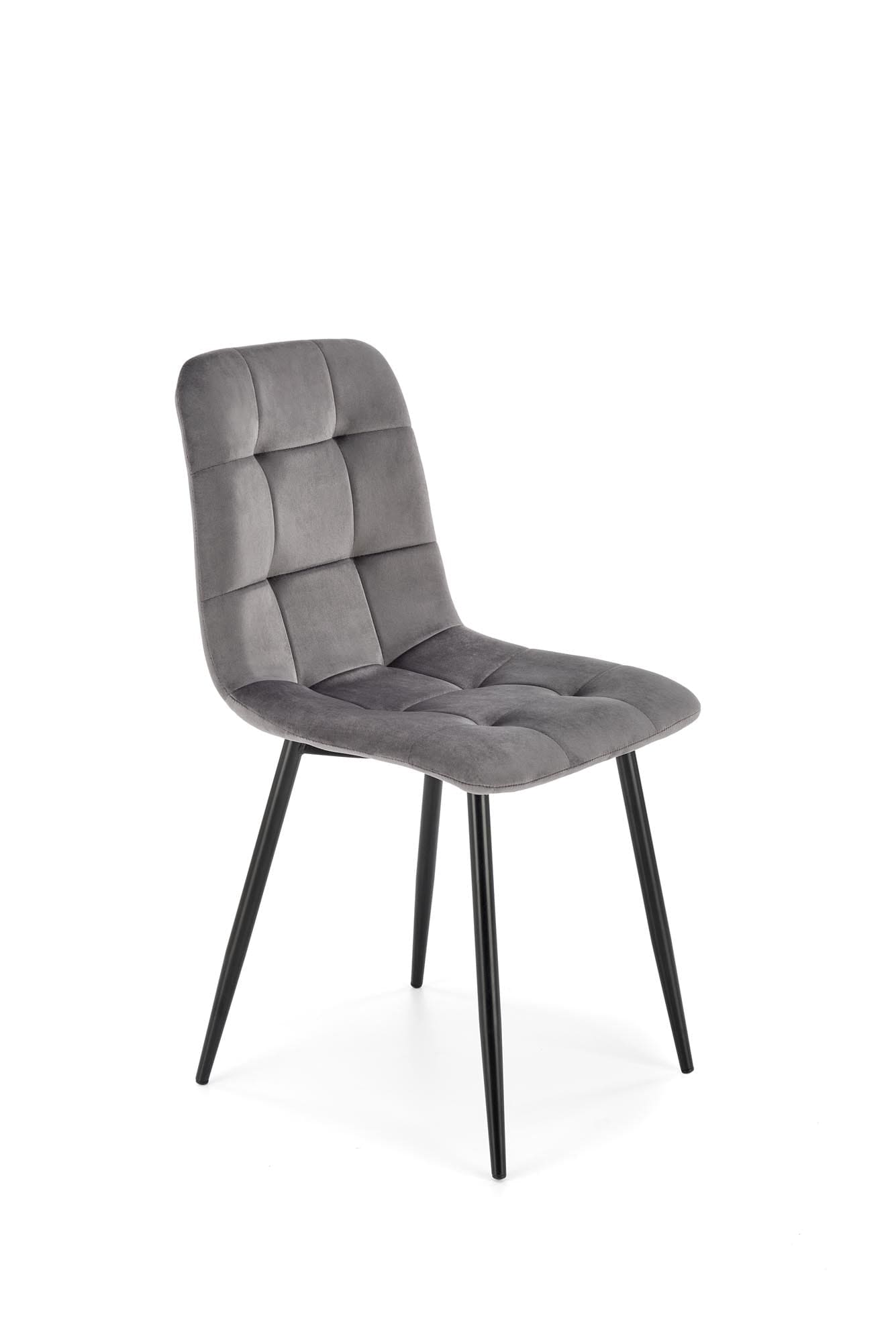 Sedia da pranzo in velluto K526 Grigio (3)