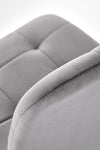 Sedia da pranzo in velluto K526 Grigio (5)