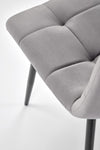 Sedia da pranzo in velluto K526 Grigio (6)