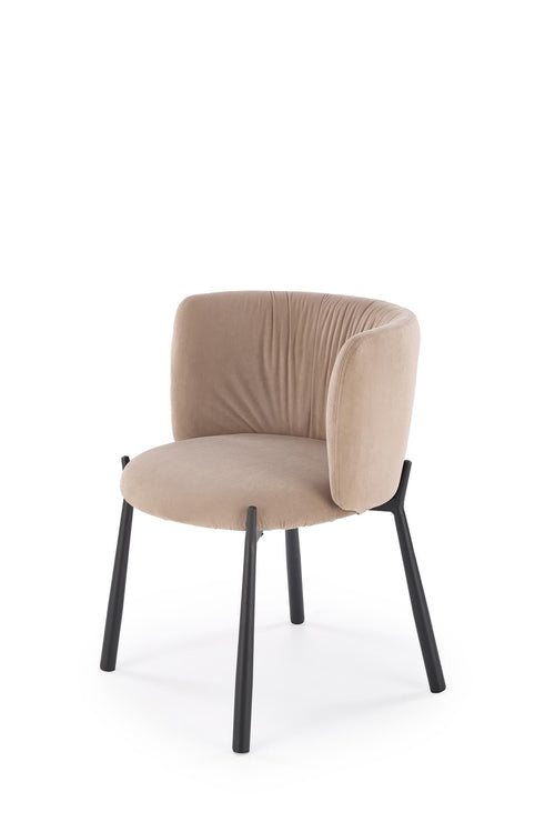 Sedia da pranzo in velluto K531 Beige