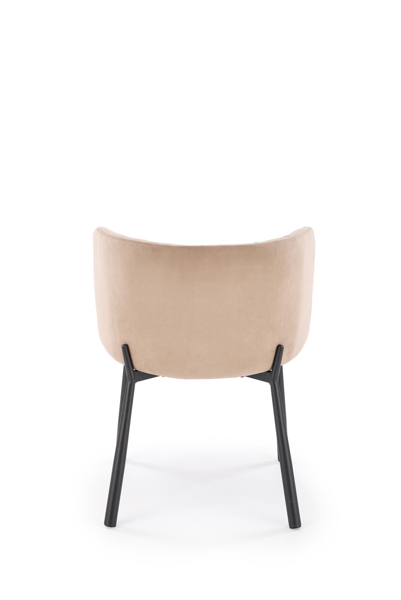 Sedia da pranzo in velluto K531 Beige (1)