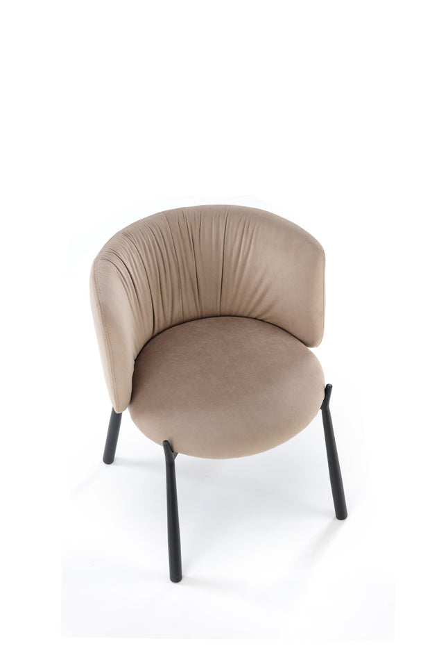 Sedia da pranzo in velluto K531 Beige (2)