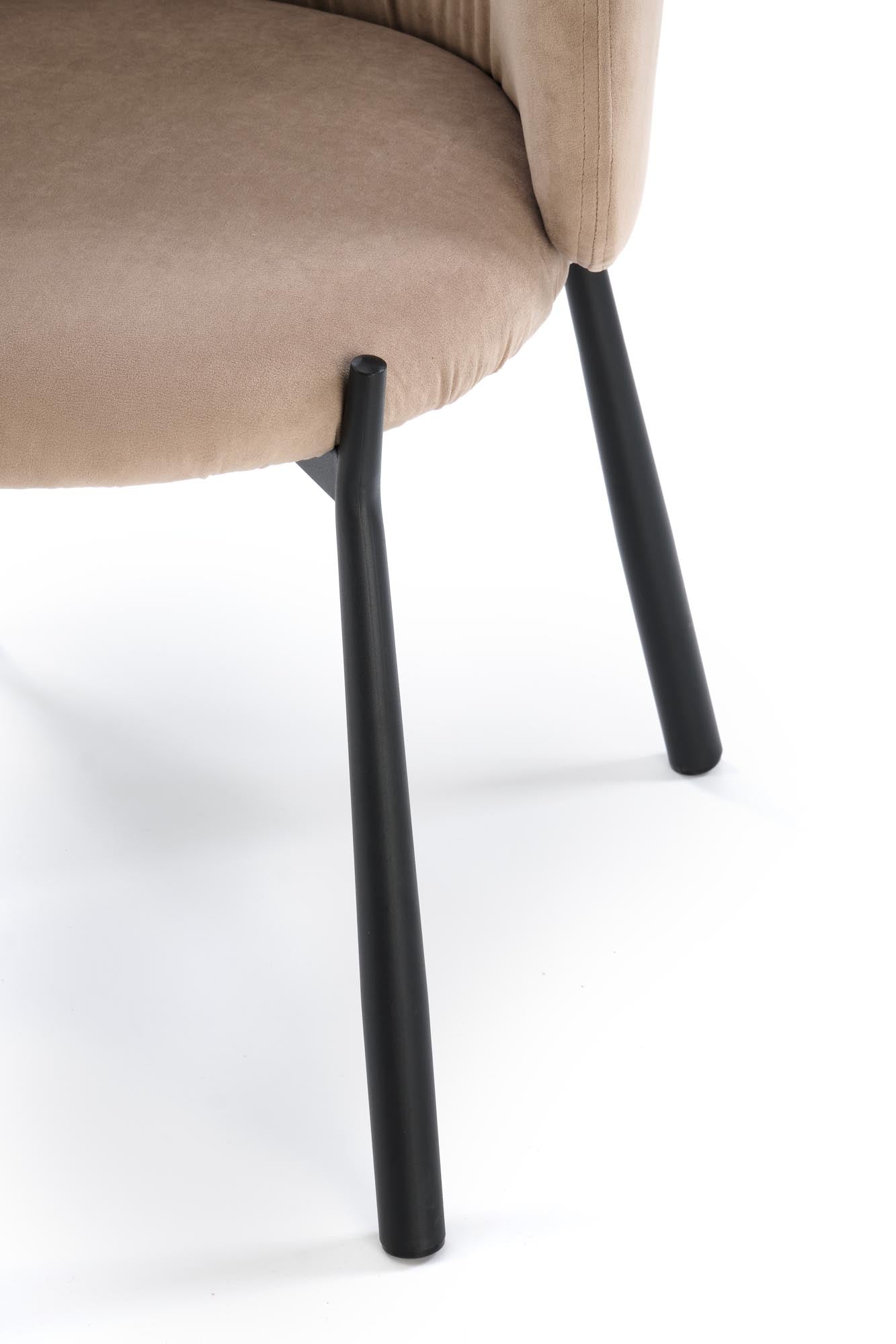 Sedia da pranzo in velluto K531 Beige (3)