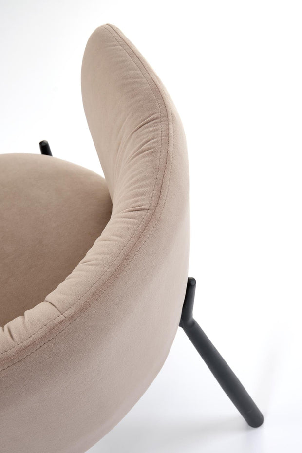 Sedia da pranzo in velluto K531 Beige (5)