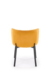 Sedia da pranzo in velluto K531 Giallo (2)