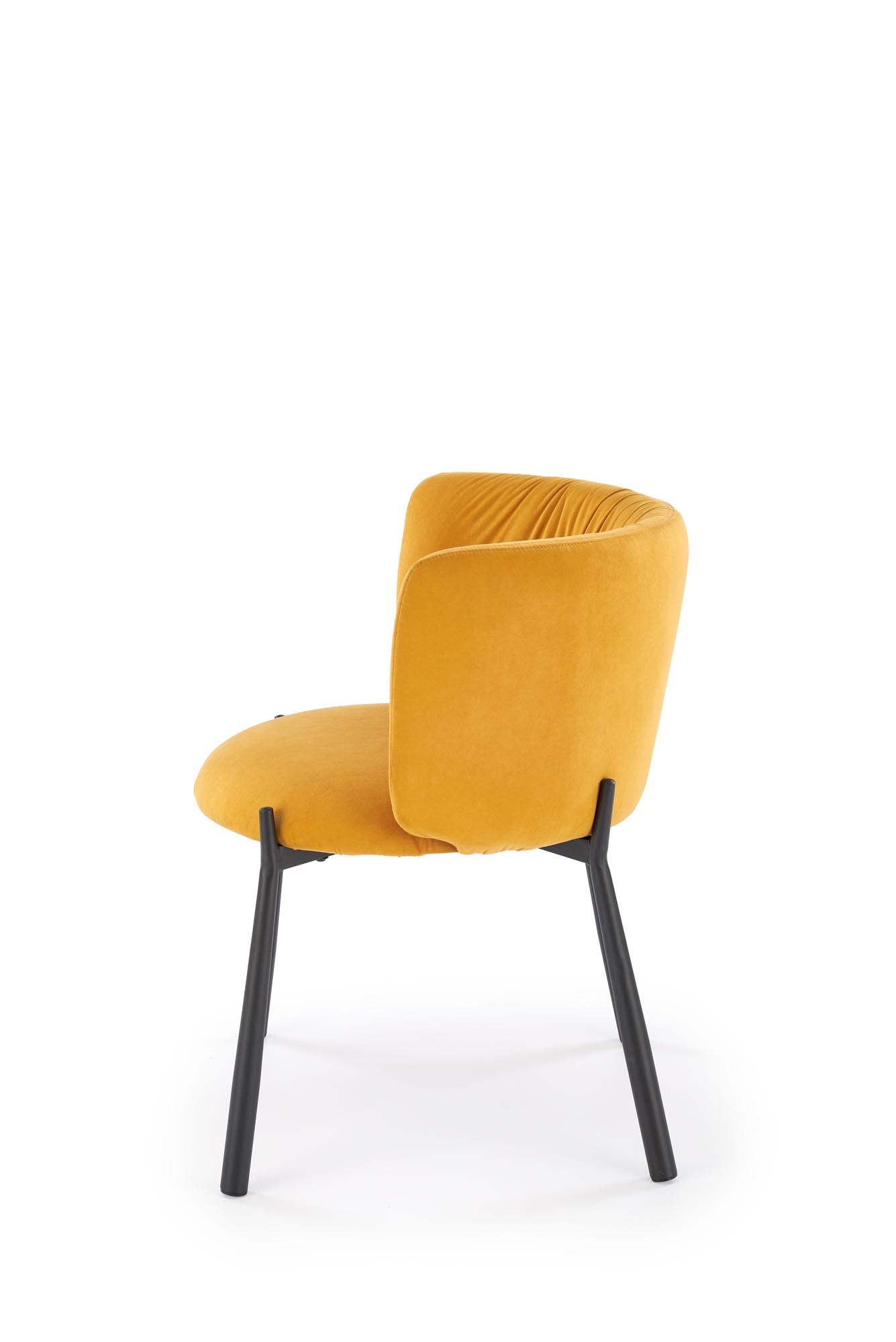 Sedia da pranzo in velluto K531 Giallo (3)