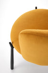 Sedia da pranzo in velluto K531 Giallo (7)