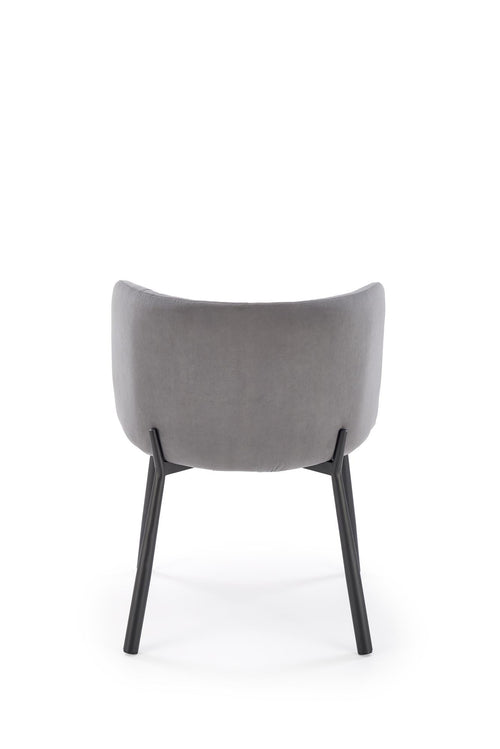 Sedia da pranzo in velluto K531 Grigio (1)