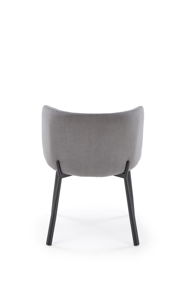 Sedia da pranzo in velluto K531 Grigio (1)