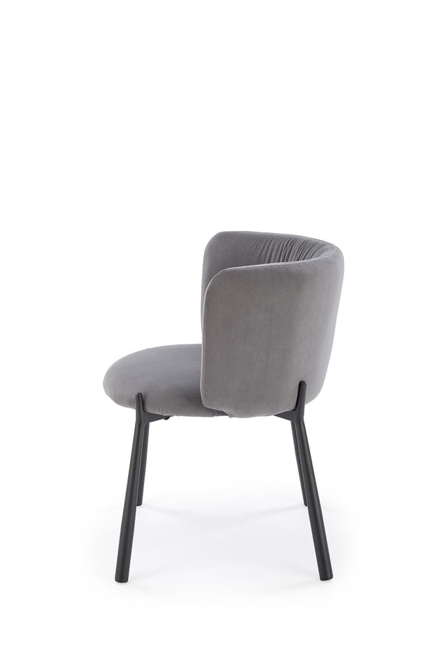 Sedia da pranzo in velluto K531 Grigio (2)