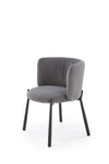 Sedia da pranzo in velluto K531 Grigio (3)